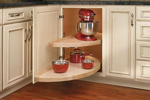 corner cabinet with Lazy Susan