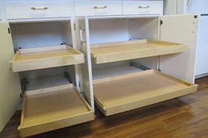 base cabinet with rollouts