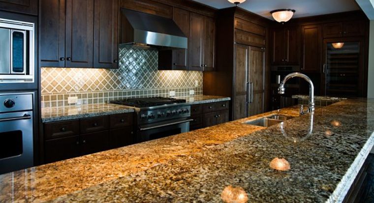 Cleaning granite counter