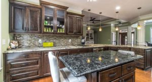 beautiful kitchen with granite countertops