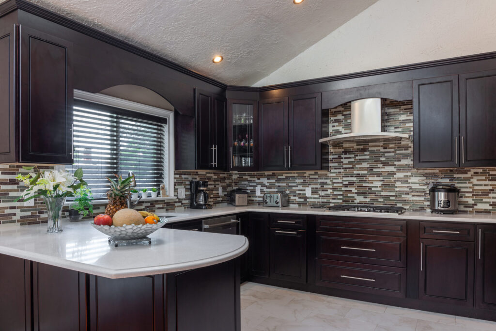 Sophisticated Dark Brown Kitchen Cabinets