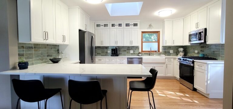 Tranquil White Kitchen Remodeling in Mt Prospect IL